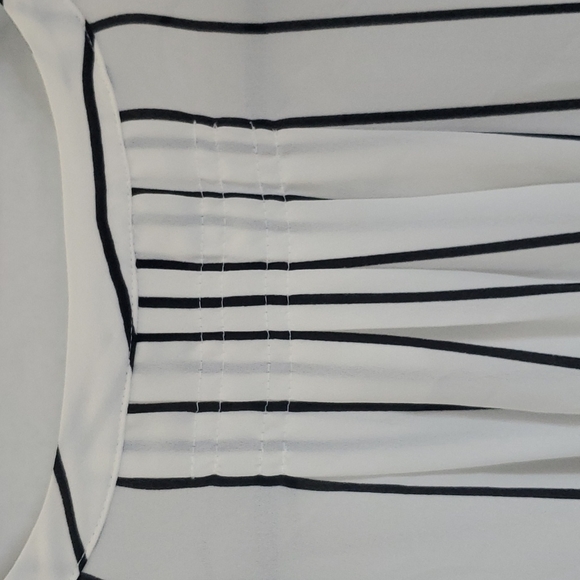 Alfani long sleeve striped blouse size small - Picture 7 of 11